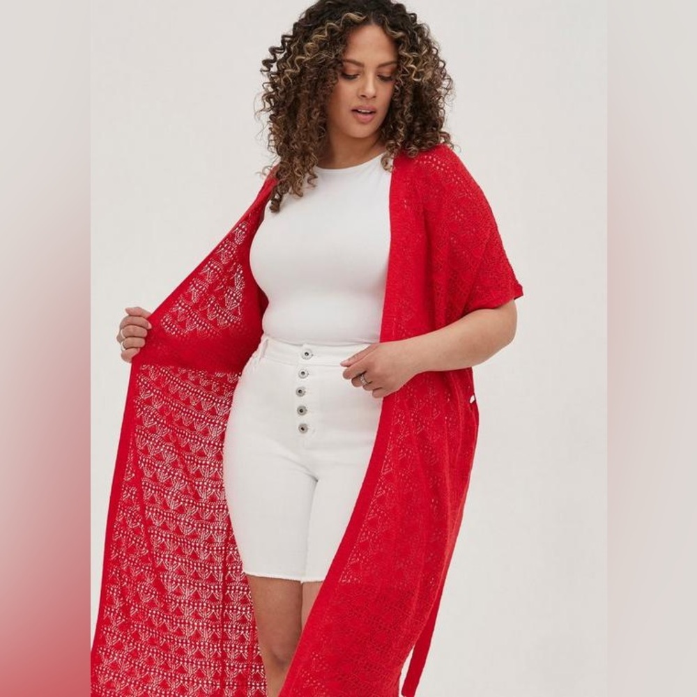 ✨HOST PICK✨ TORRID CROCHET LONG CARDIGAN (Size 1/2)